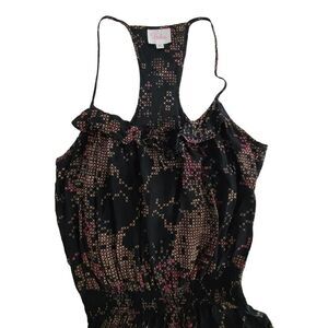 PARKER silk maxi dress EUC Size XS black, pink, beige, grey